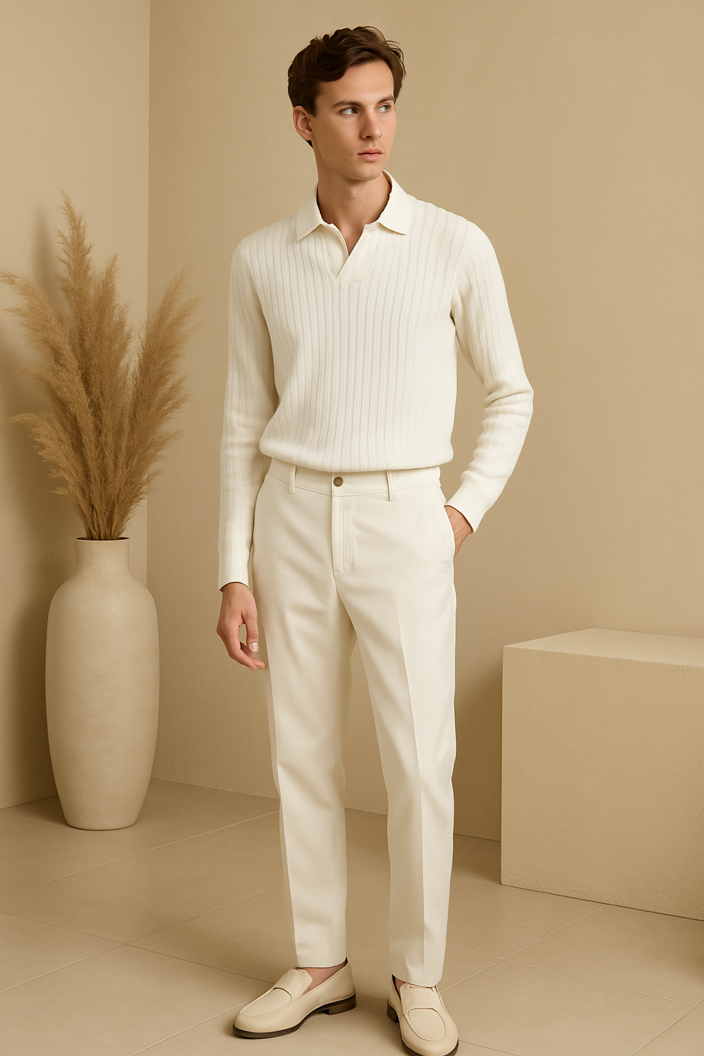 Streifend Lang Arm Polo