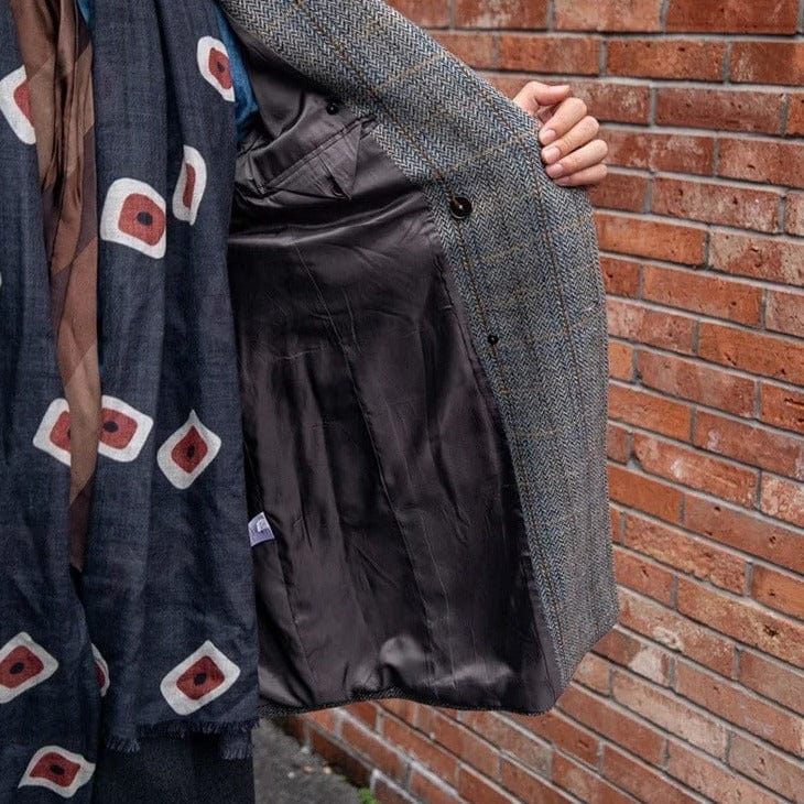 Mont Blanc - karierter Mantel