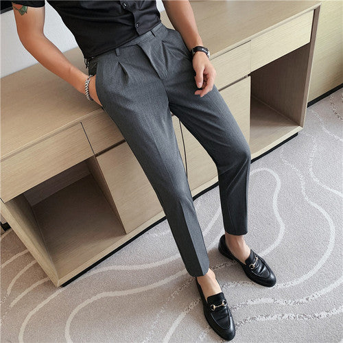 Lá signature - high -quality elastic suit pants