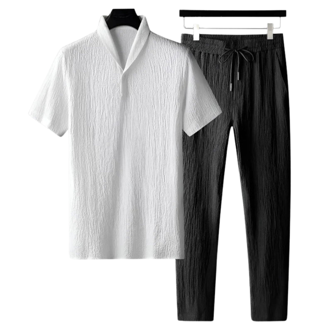 Baumwolle Polo & Pantalon Set