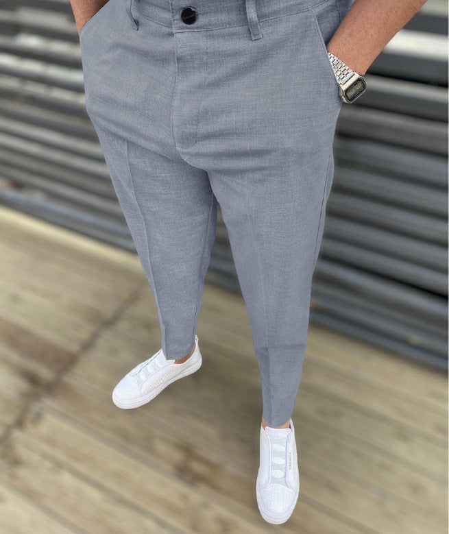 - Slim Fit Casual Pants