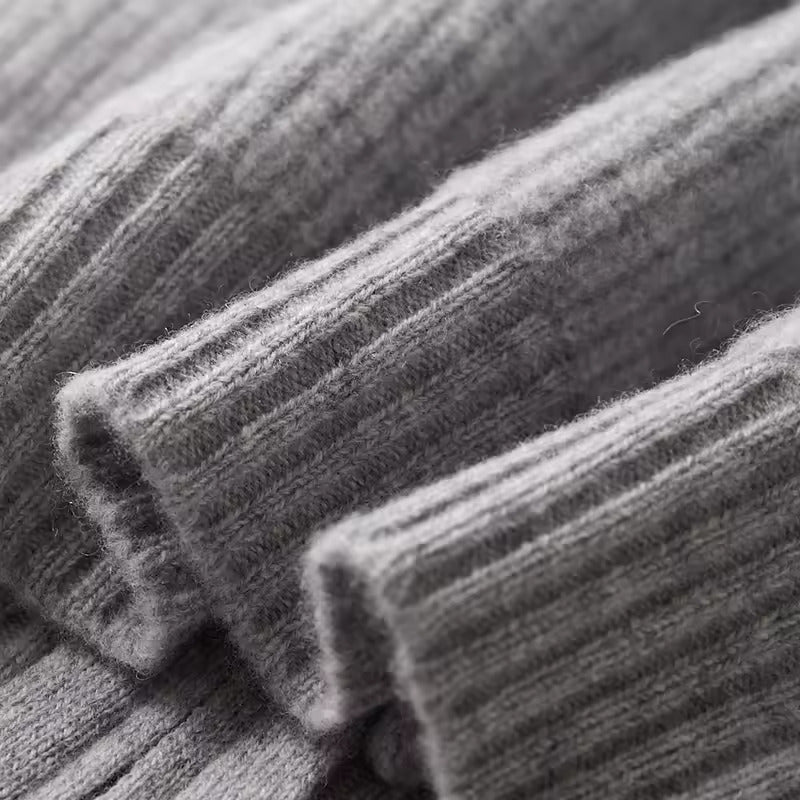 100% Cashmere Gerippt Weste