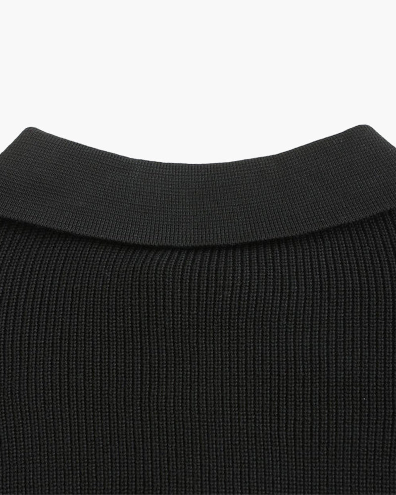 Cesare Halb-Zip Strickpullover