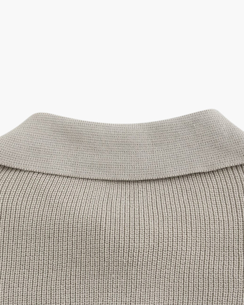 Cesare Halb-Zip Strickpullover