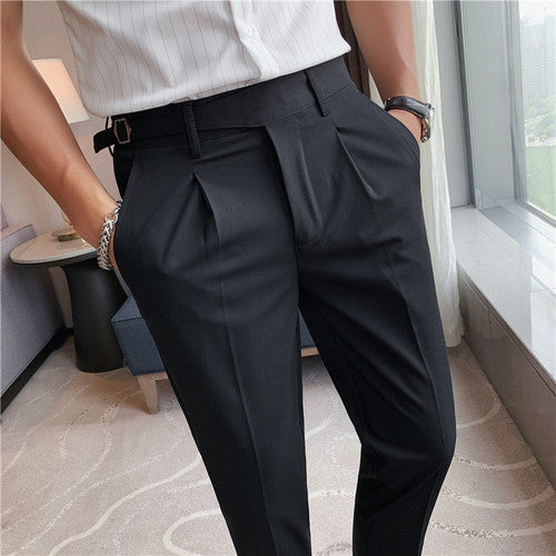 Lá signature - high -quality elastic suit pants