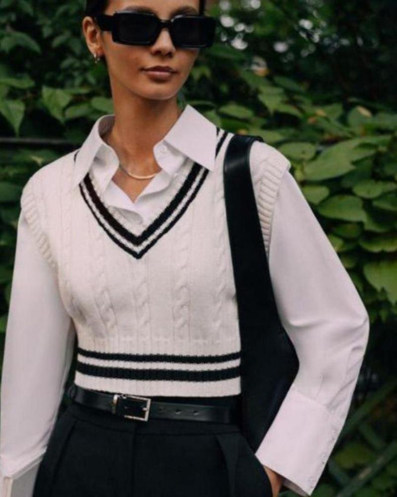 Damen Strick-Weste in edlem Look