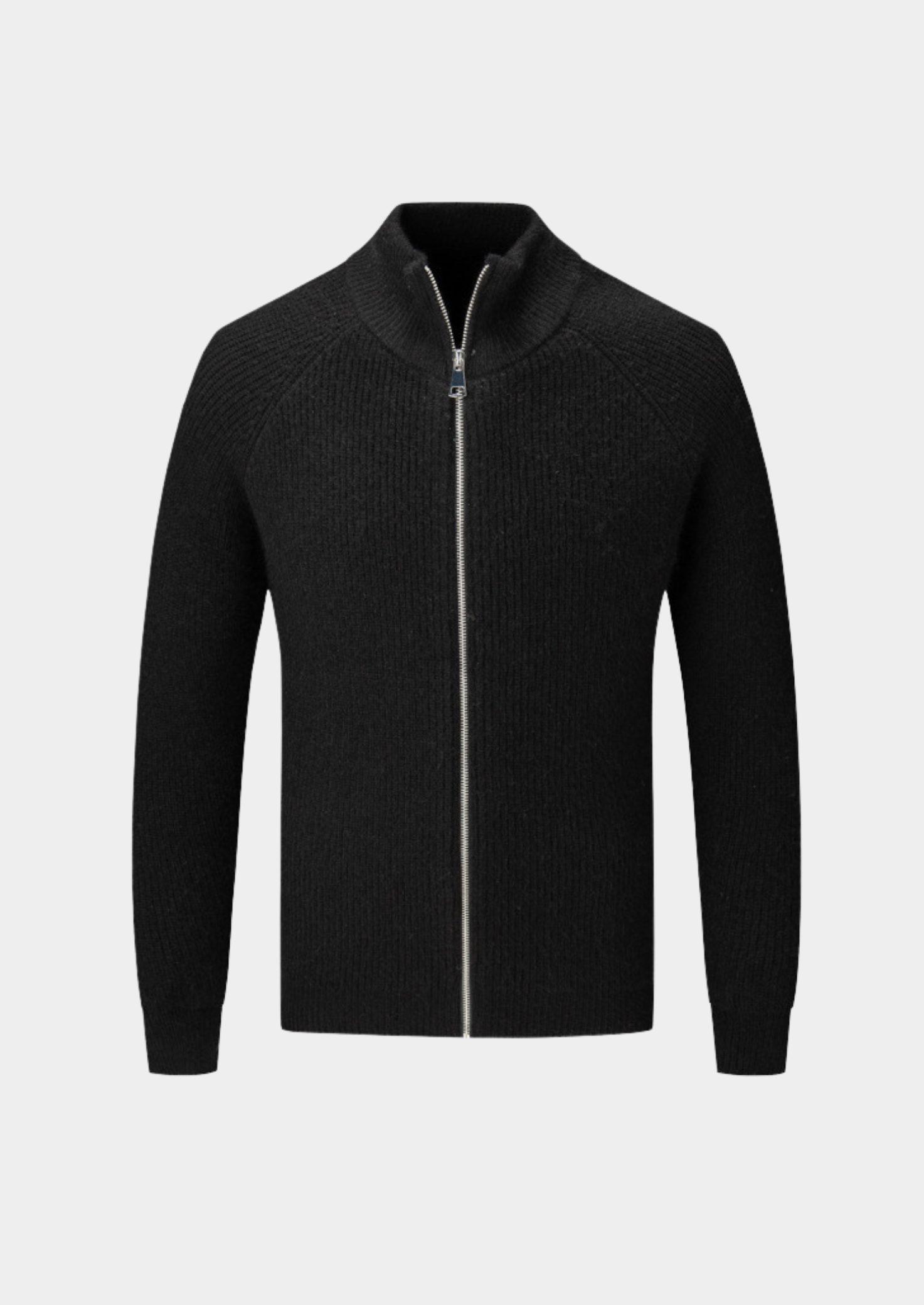 100% Merino Wool Zipped Cardigan