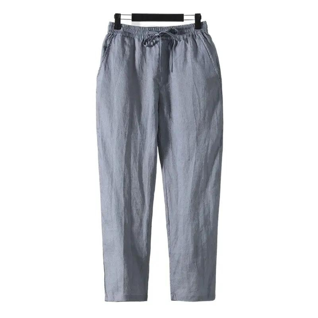 Fez - Leinen Pantalon (straight Fit)