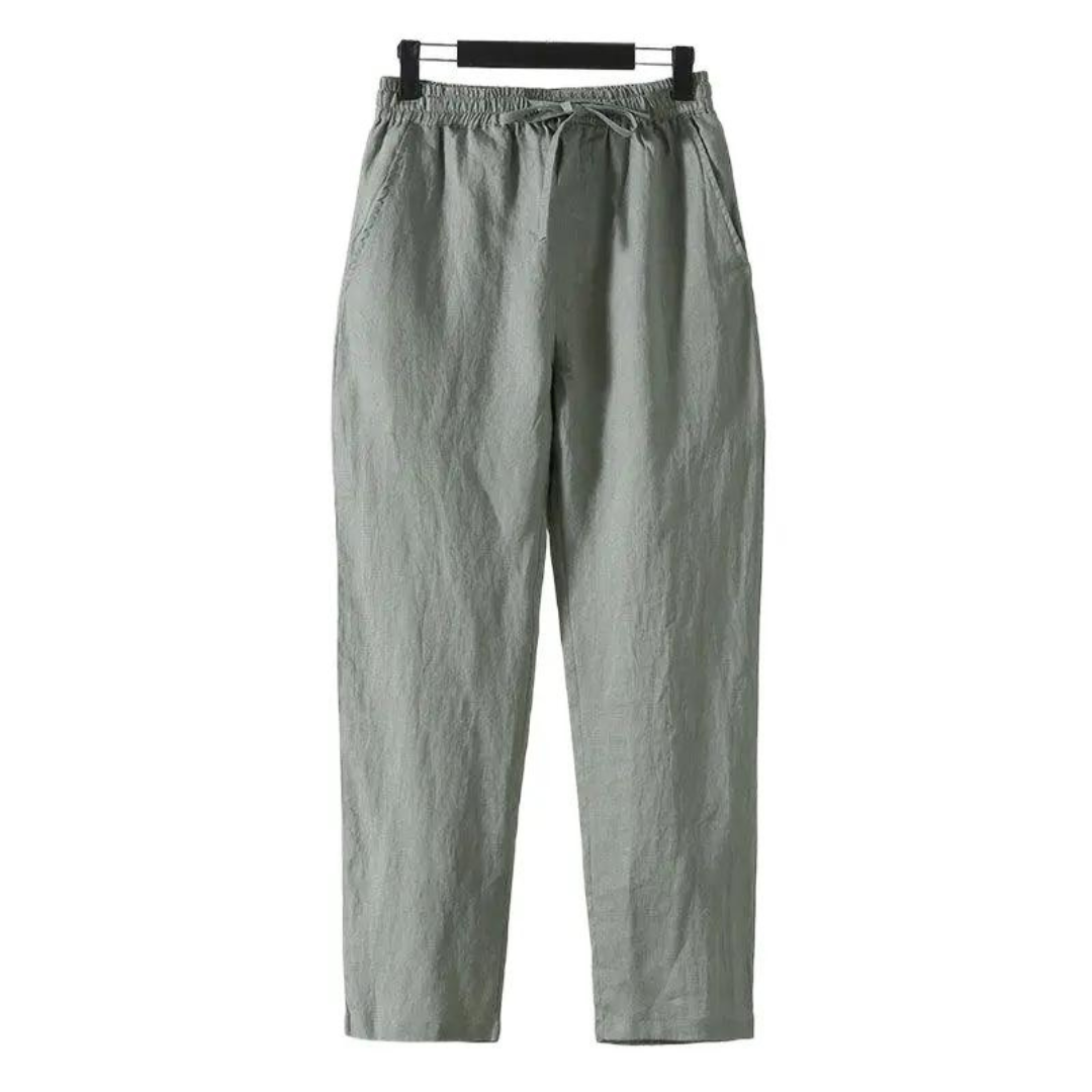Fez - Leinen Pantalon (straight Fit)