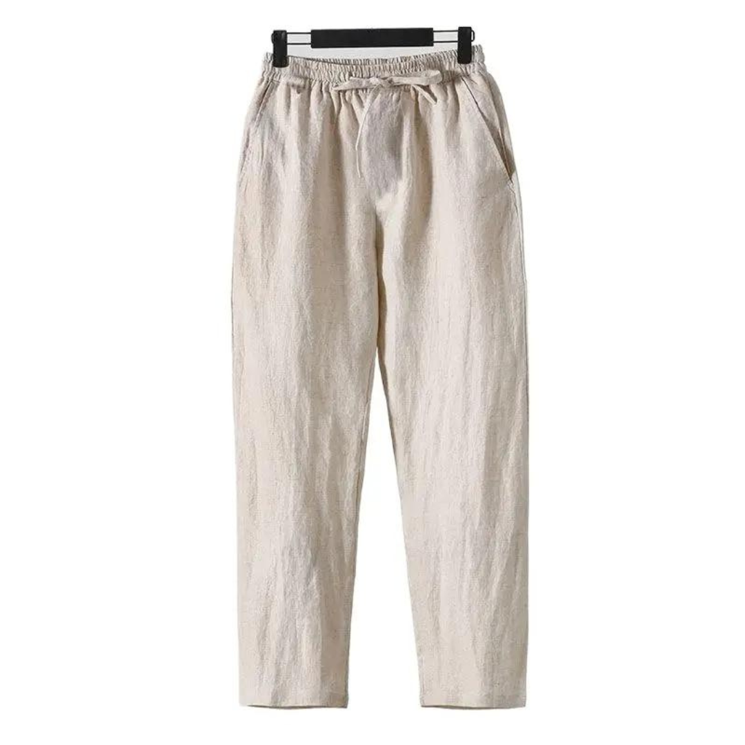 Fez - Leinen Pantalon (straight Fit)