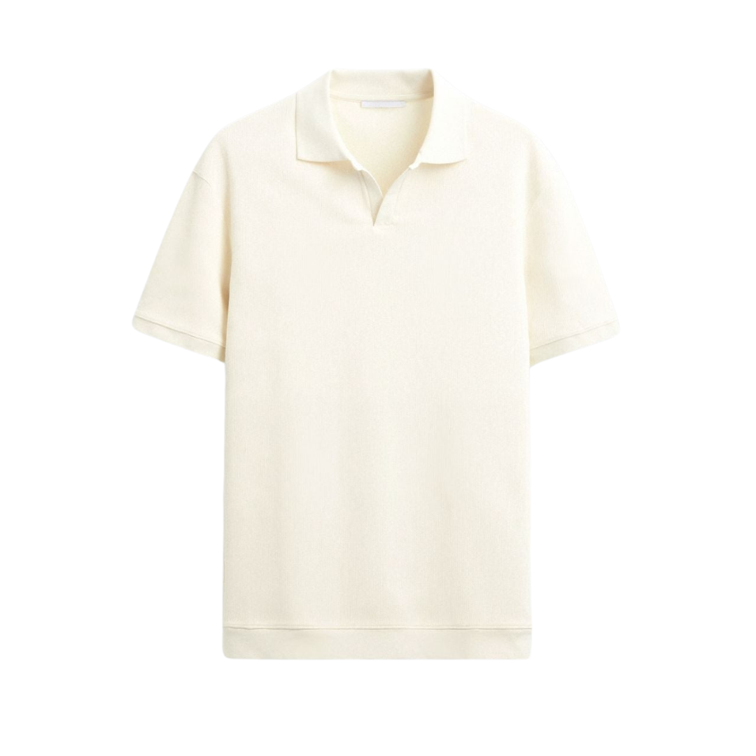 Woolen Structure Polo T-hemd