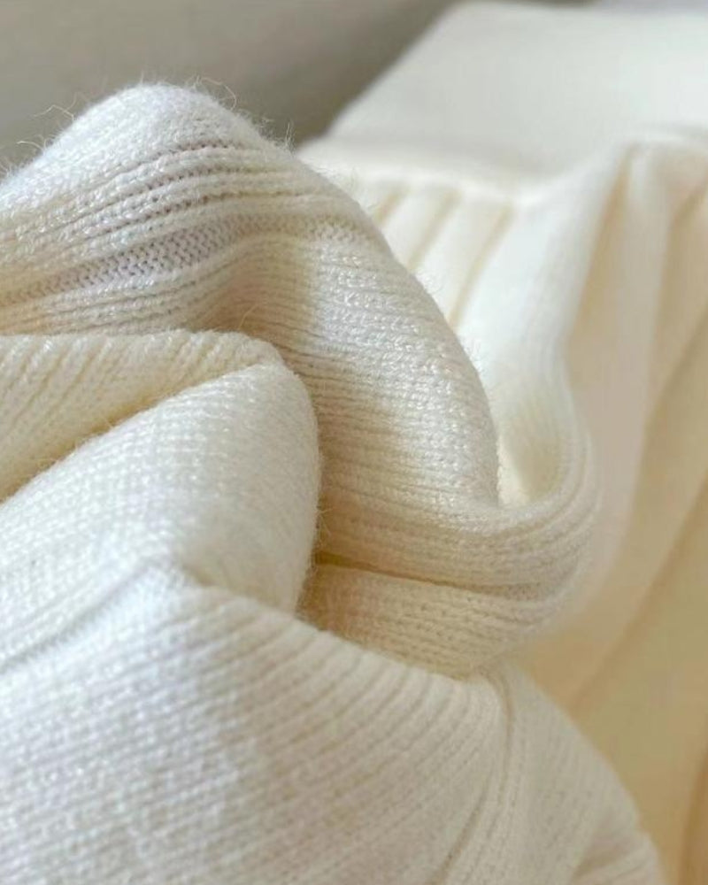 Oxford Faltenrock aus Wolle