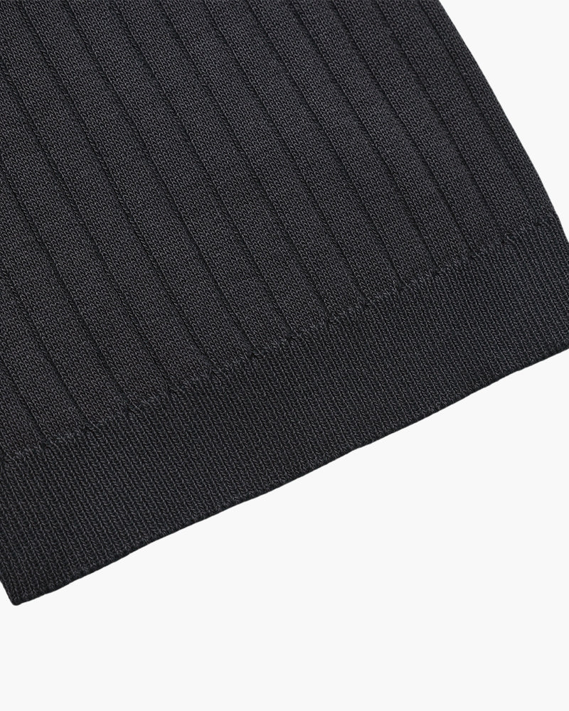 Premium Geripptes Poloshirt