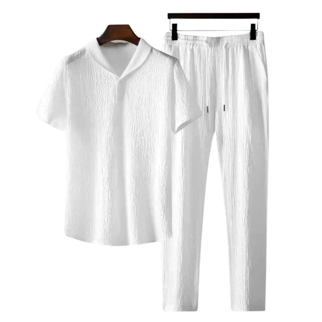 Baumwolle Polo & Pantalon Set
