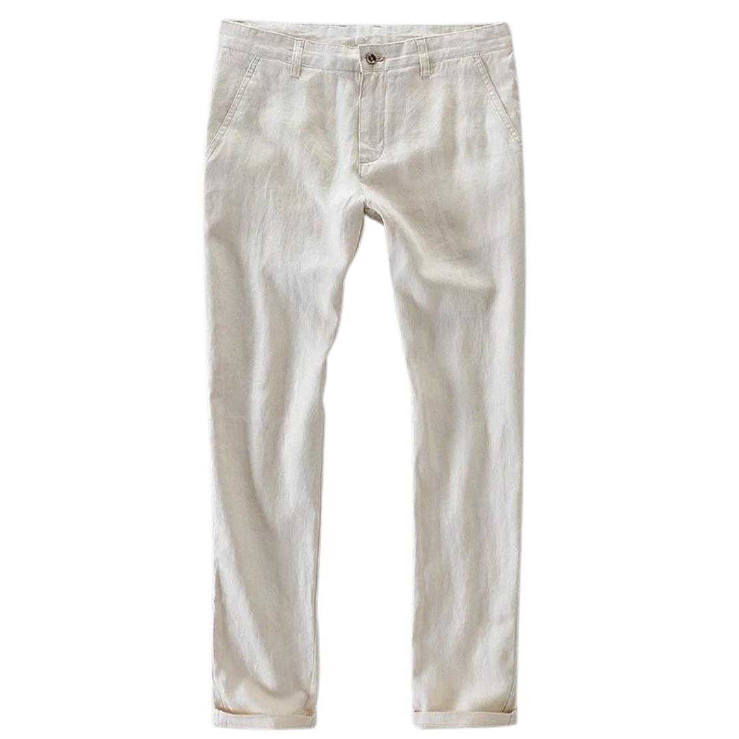 100% Leinen Casual Pants