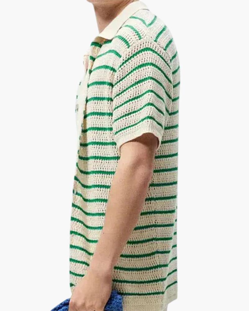 Marbella – Gestricktes Hemd mit Knöpfen