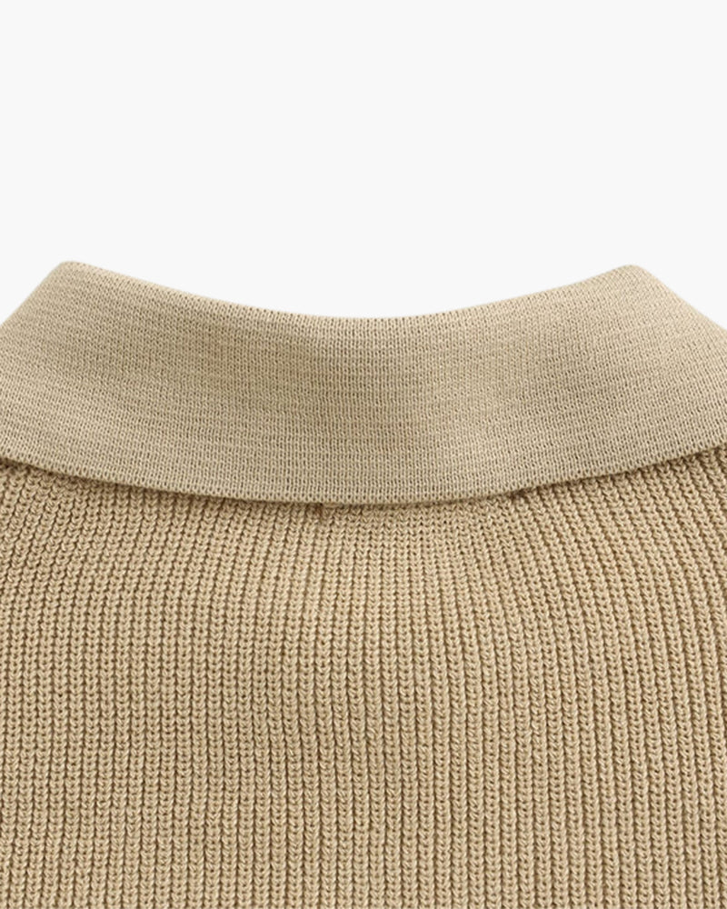 Cesare Halb-Zip Strickpullover